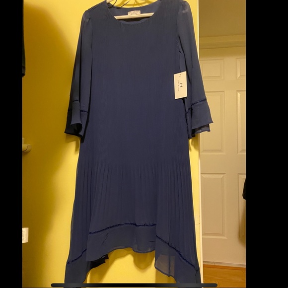 Halston Blue Dress - Picture 1 of 4